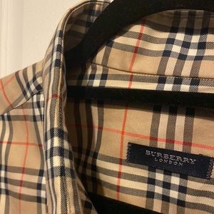 Men’s Burberry plaid shirt